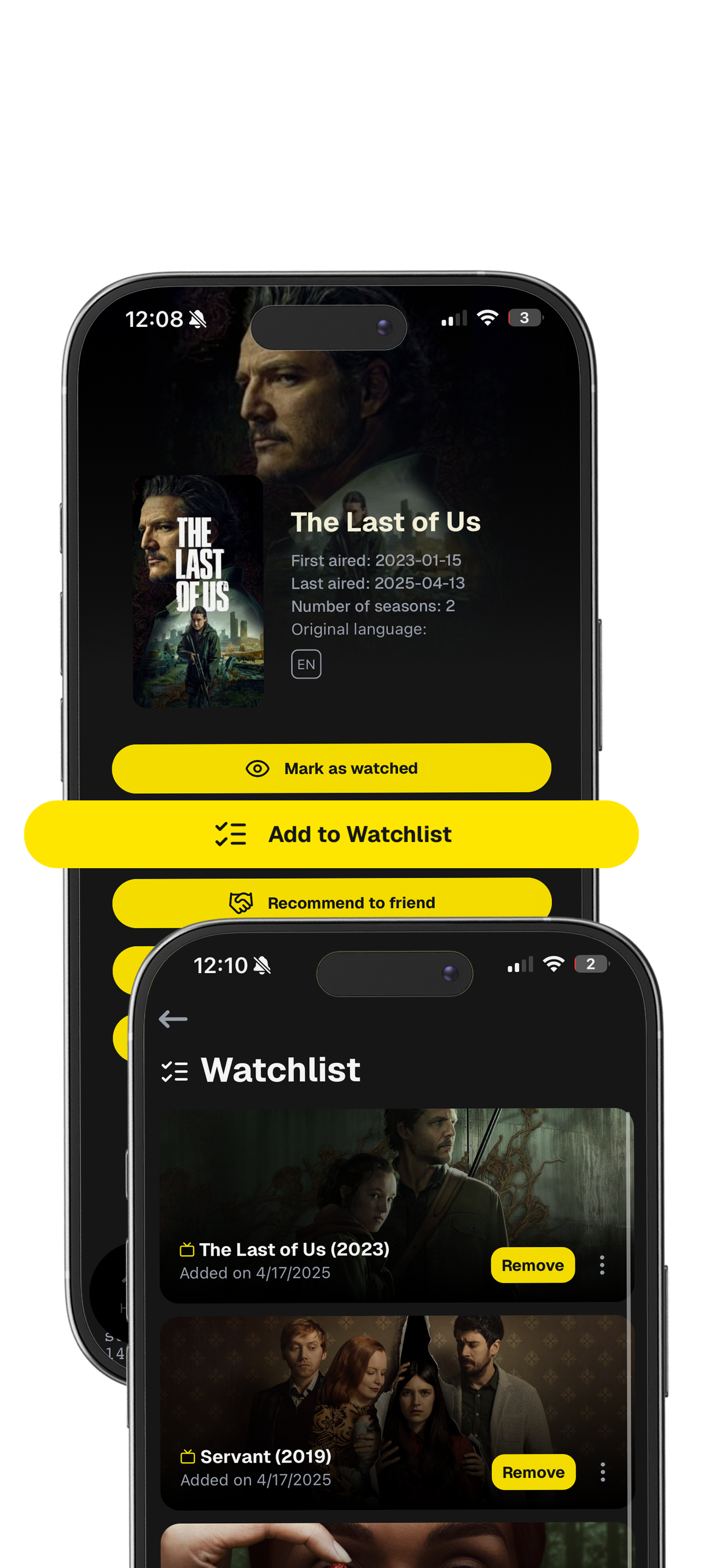 screenshot of bingeable homepage